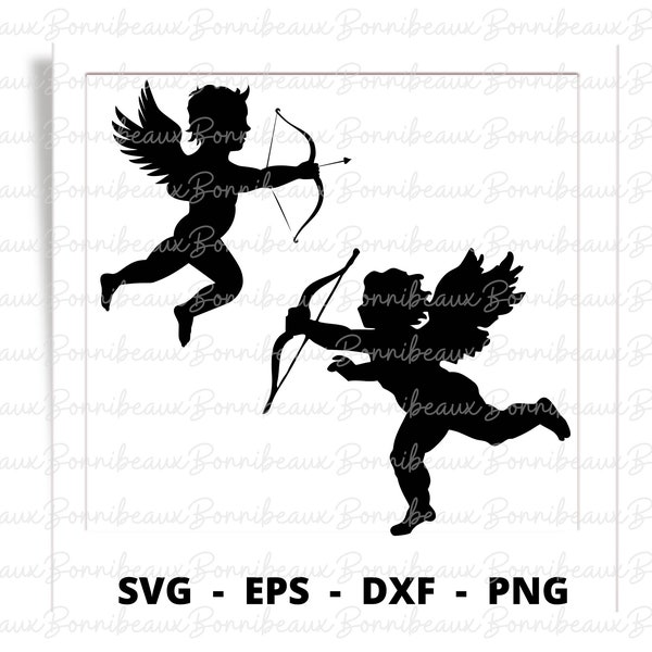 Angels Cupido, Wedding, SVG PNG Dxf, EPS, Instant Download, Digital Download, Clipart,Vector File, Birthday, Wedding, Party,Anniversary