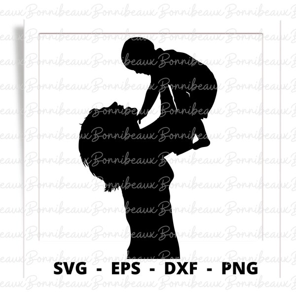Mom, Mother, Mama, Child SVG, PNG, Dxf, EPS, Instant Download, Digital Download, Clipart,Vector File Anniversary, Birthday Party Celebration