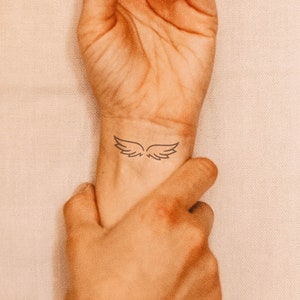 Engelenvleugels - natuurlijke tijdelijke tattoo | 2 weken durende tatoeage | Semi-permanente tatoeages