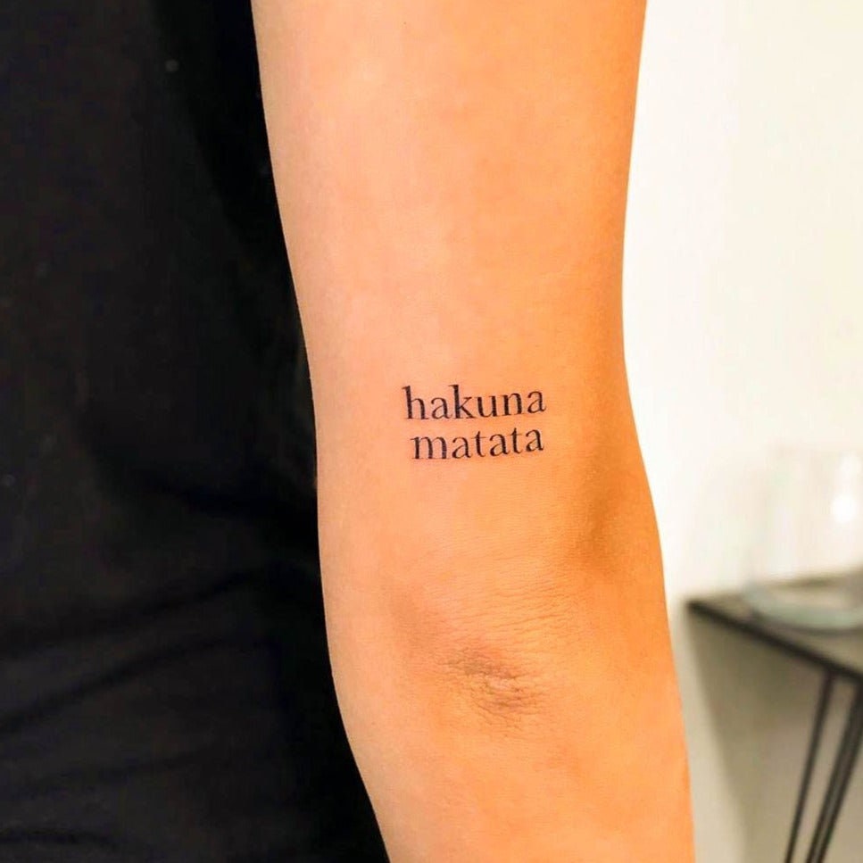 Hakuna Matata Tattoo Design  Irfan Ali Tattooz