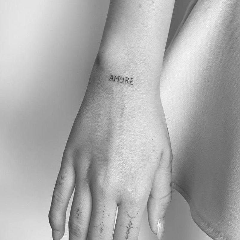 Amore Natural Temporary Tattoo 2-week tattoo Semi - Etsy España