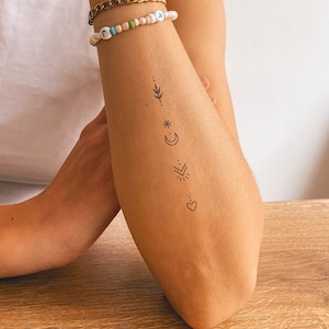 Ornament - Natural Temporary Tattoo | 2-week tattoo | Semi Permanent Tattoo