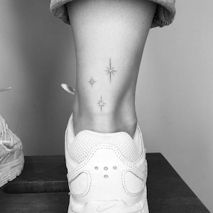 Star Collection - Natural Temporary Tattoo | 2-week tattoo | Semi-permanent tattoos