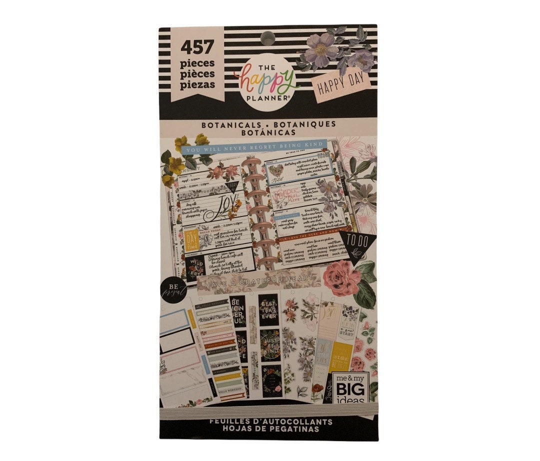 The Happy Planner Sticker Book Botanicals 457 Piece - Etsy