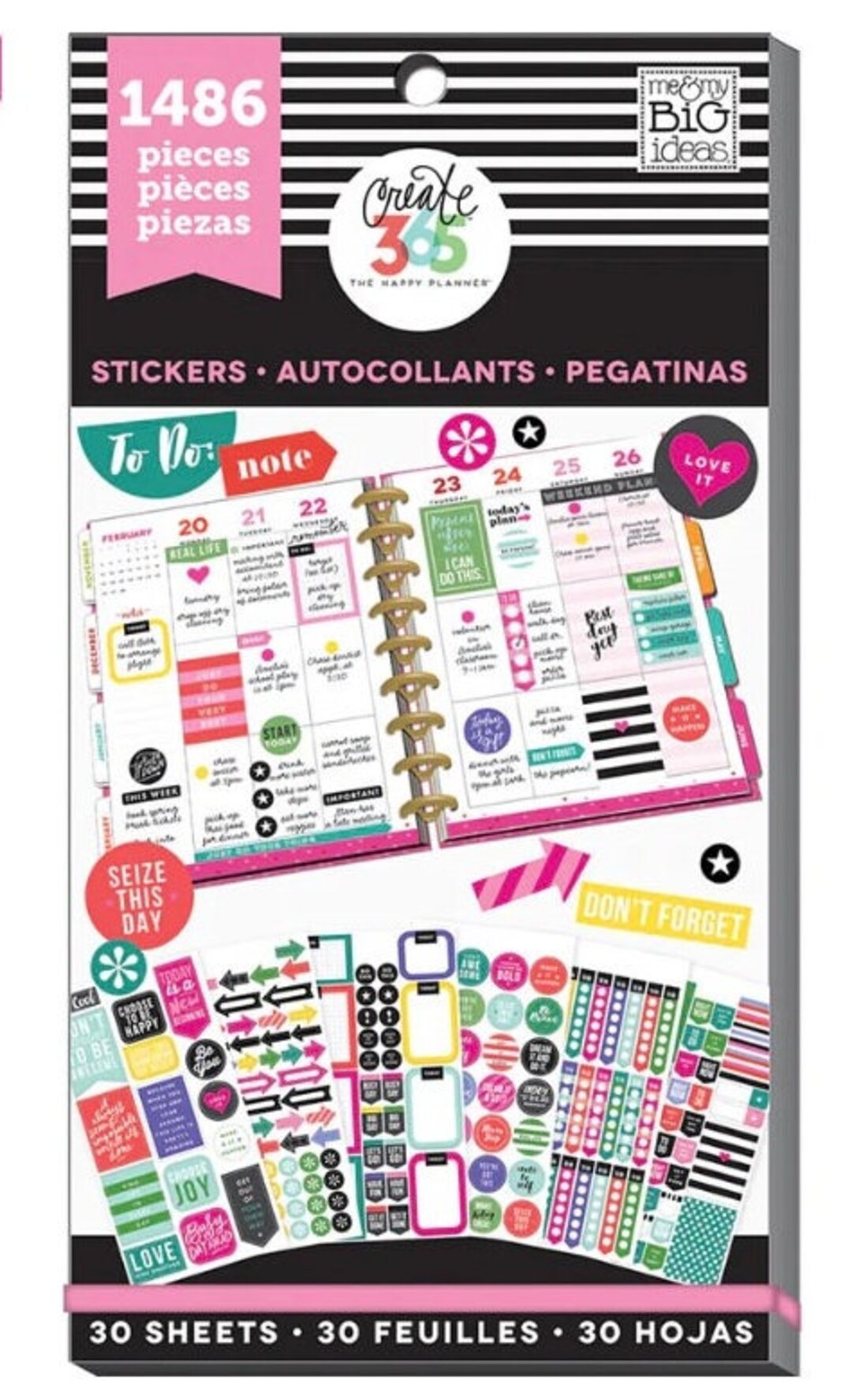 The Happy Planner Sticker Book - Everyday Plans - 1486 Piece - Etsy UK