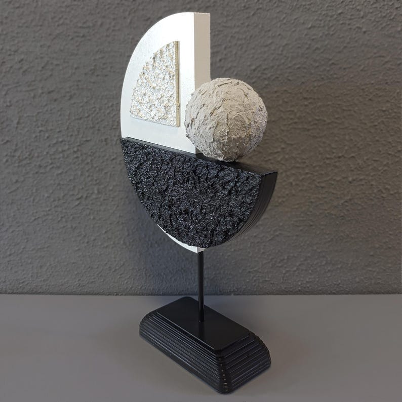 12 inch tall minimalist statue for home decor