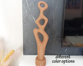 Modern Abstract Sculpture - Minimalist Art Statue for Home Decor - Geometric Accent