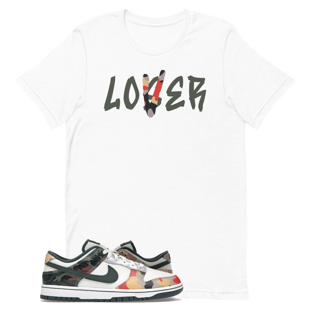 Shirt to Match Dunk Low SE Multi-Camo Sail Sneaker Match | Etsy