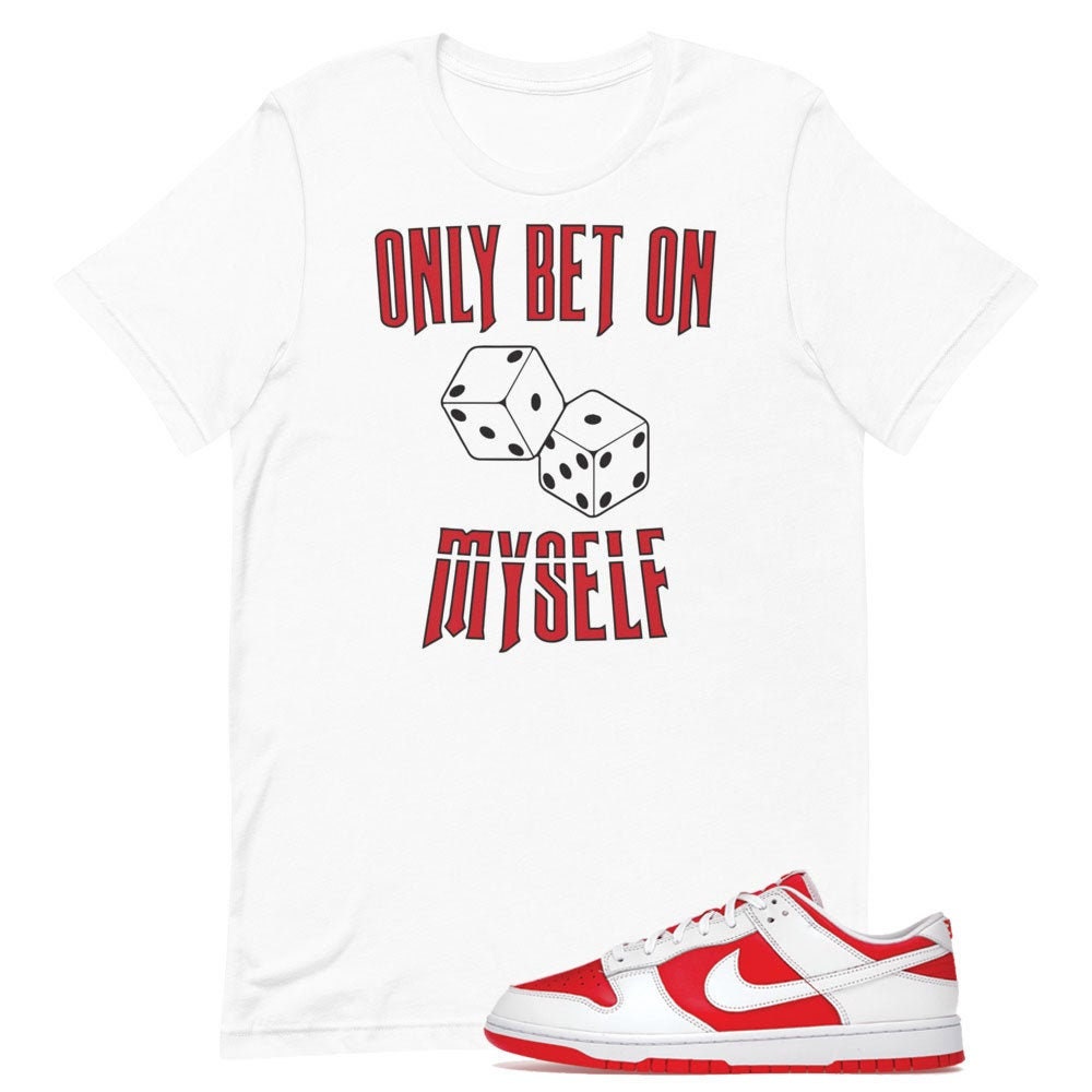 dunk low gym red shirt