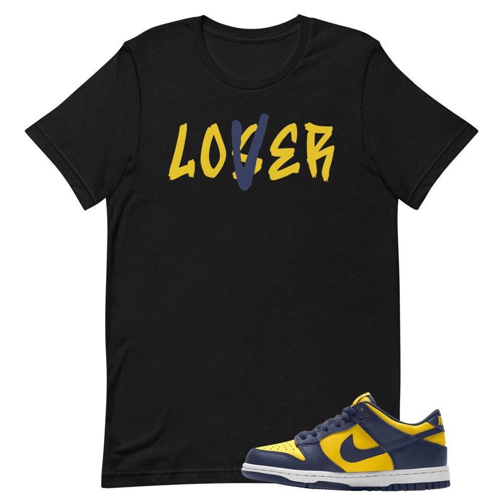 Black Lover Loser Sneaker Match Tee Shirt for Nike Dunk Low Etsy