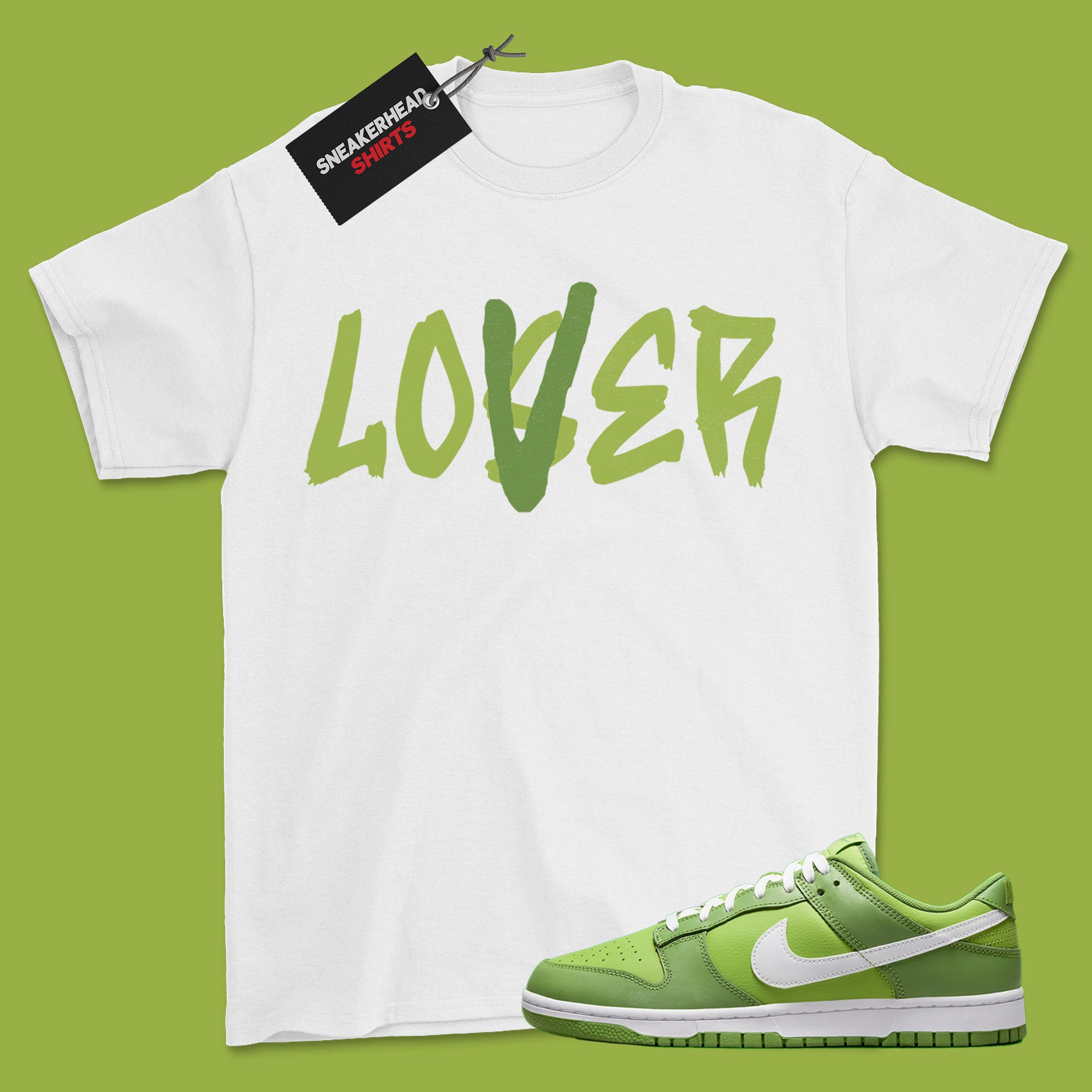 Shirt to Match Dunk Low Chlorophyll Green Kermit DJ6188-300 Matching Sneaker Shirt Lover