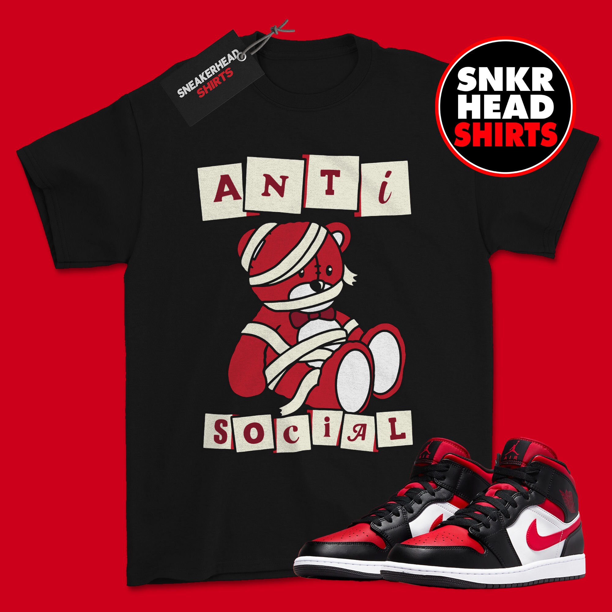 White and outlet red jordan shirts