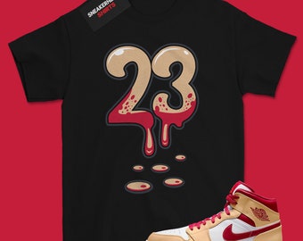 jordan 1 mid light curry cardinal red