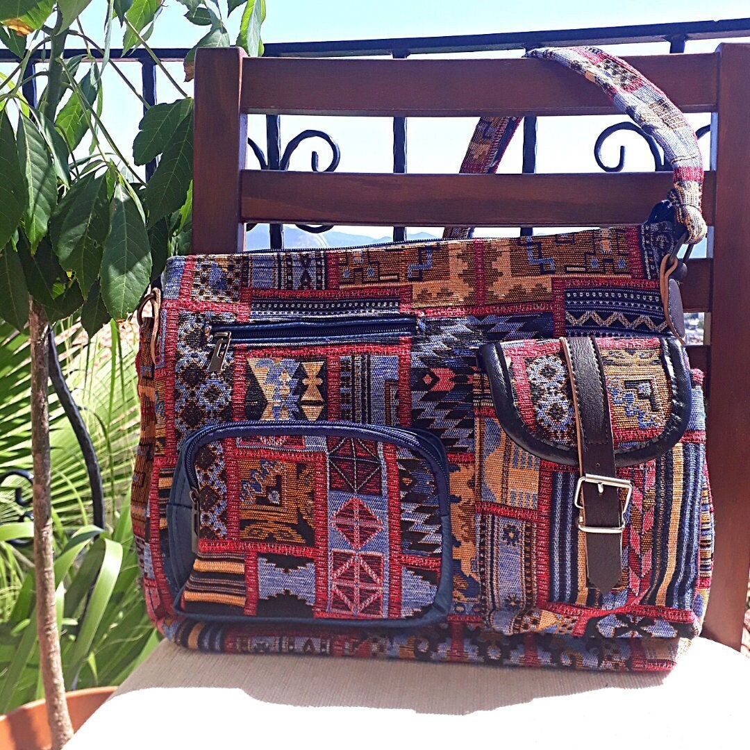 Bohemian bag Ethnic bag Boho Shoulder bag Hippie shoulder Etsy