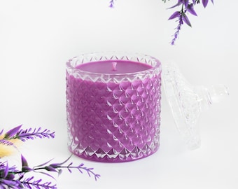 Lilac Scented Soy Candle, Sustainable Home Decor, Housewarming Gift