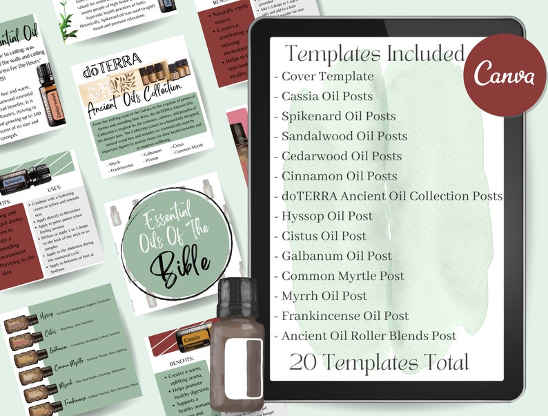 Doterra Social Media, Doterra Oils of the Bible Social Media Posts, Doterra Holiday Content