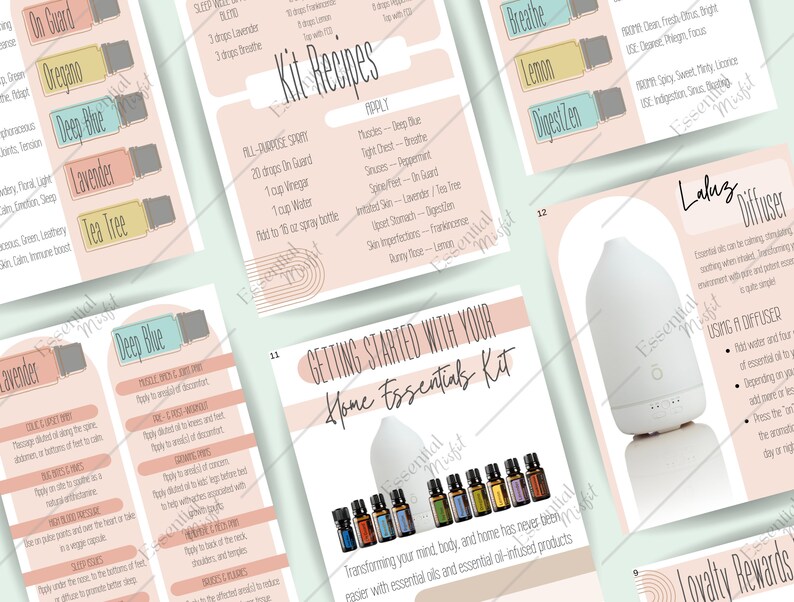 Home Essentials Enrollment Kit Booklet Doterra Etsy