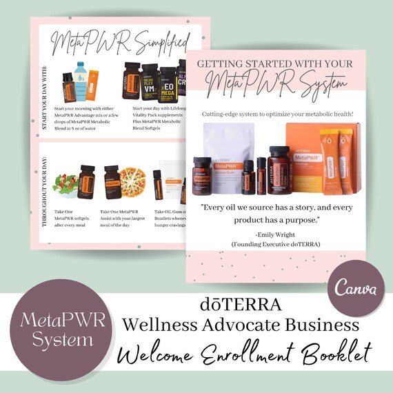 MetaPWR System Enrollment Kit d TERRA New Member Welcome Book