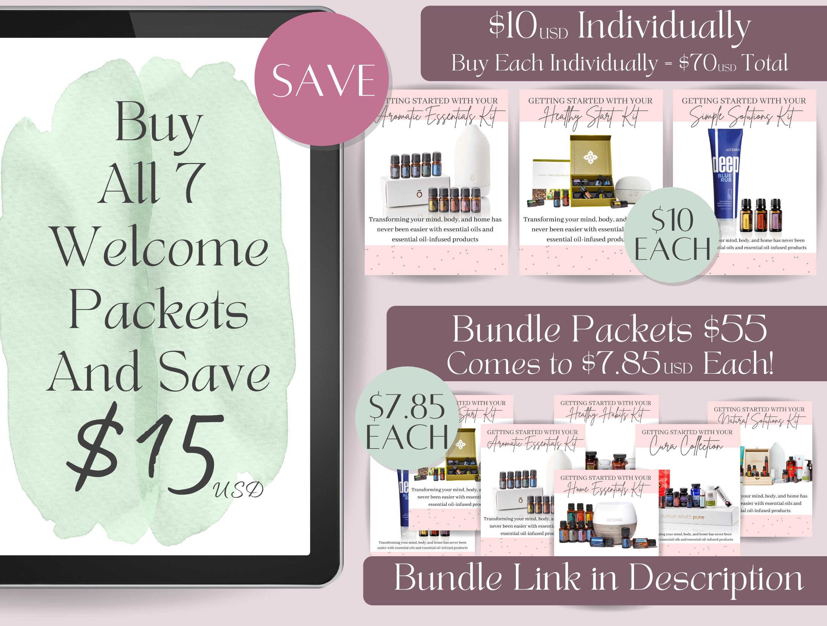 Doterra Home Essentials Enrollment Kit Booklet Doterra Etsy UK