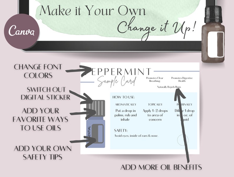 Doterra Essential Oil Sample Cards Essential Oil Sample Etsy