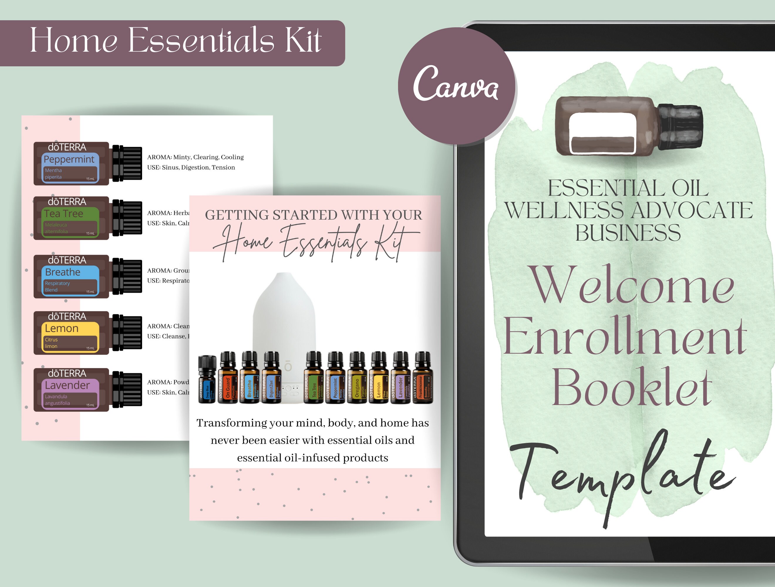 Doterra Home Essentials Enrollment Kit Booklet Doterra Etsy UK