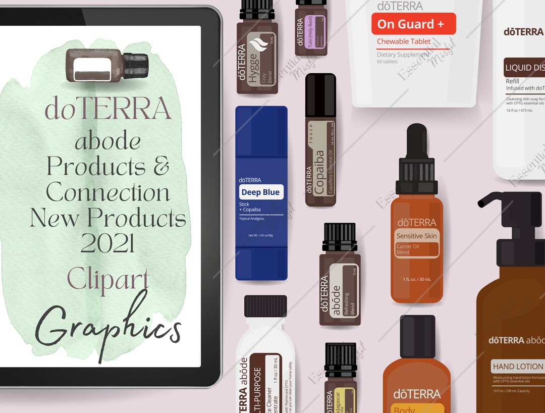 Essential Oil Clipart Doterra PNG Doterra Graphic Bundle Etsy