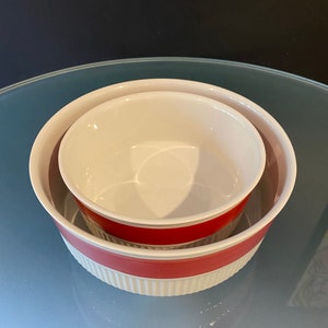 Two vintage Villeroy and Boch Septfontaines bowls, Ancienne Manufacture Imperiale Et Royale Fondee en 1767, Made in Luxembourg