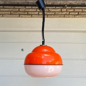 Meblo Guzzini style Space Age Pendant Lamp by Lesna Industrija Litija 70s