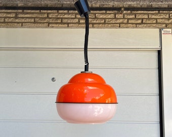 Meblo Guzzini style Space Age Pendant Lamp by Lesna Industrija Litija 70s