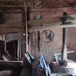 Old oak grape press