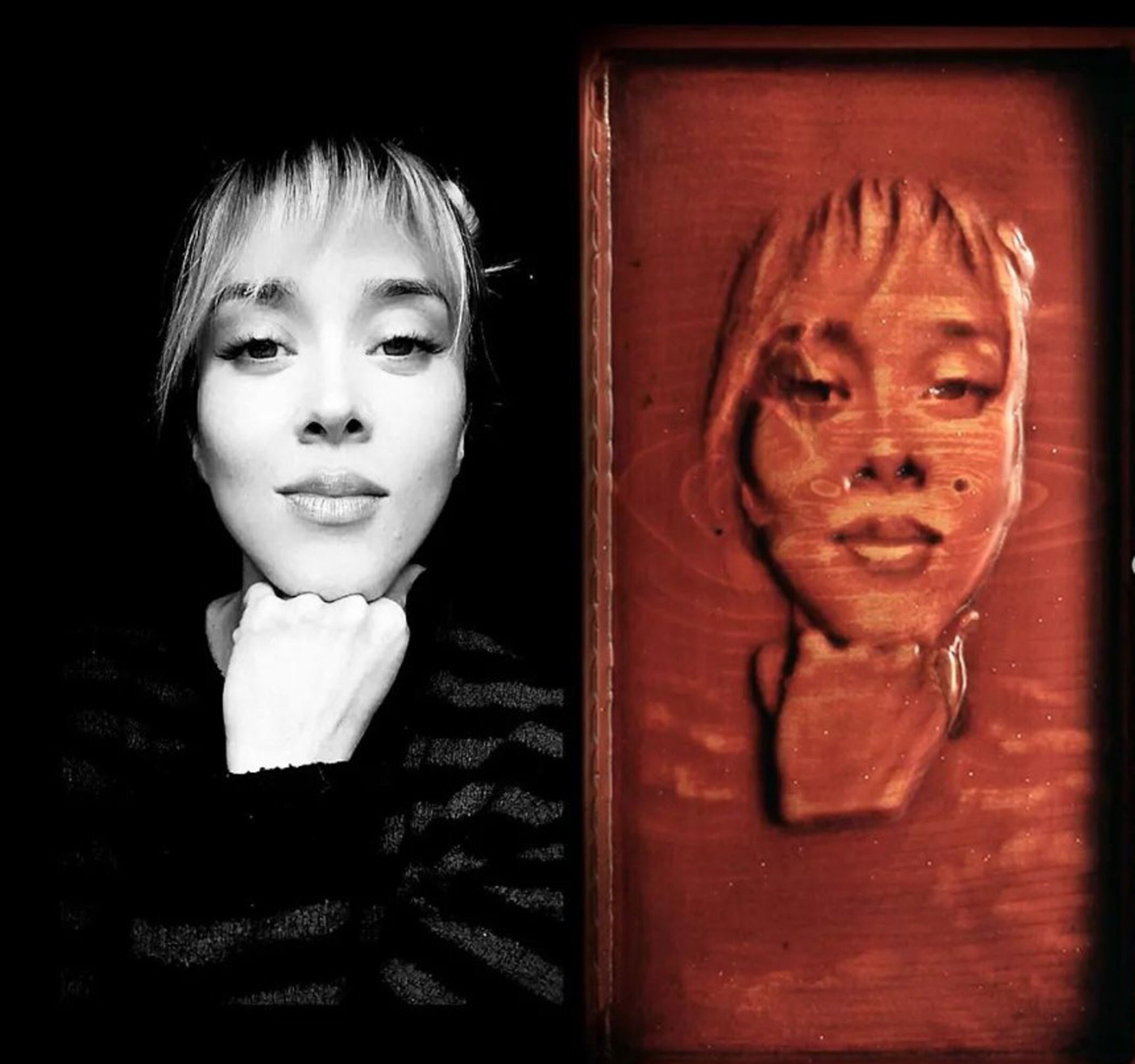 Custom 3D Portrait Photo Carving, Personalized Carved Photo3d, Wood Relief, Engraved Photo,Custom Wood Carving