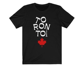 Toronto T-shirt | Canada | Het blad | van de esdoorn Ik hou van Toronto | Ontario | | reizen Unisex Heren & Dames T-shirt