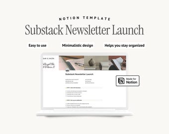 Szablon Notion do uruchomienia biuletynu Substack – plan działania dla autorów Substack