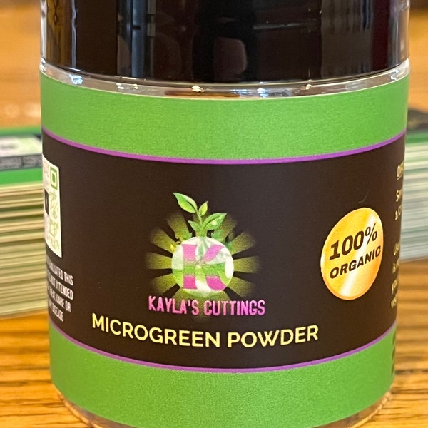 Organic microgreen powder