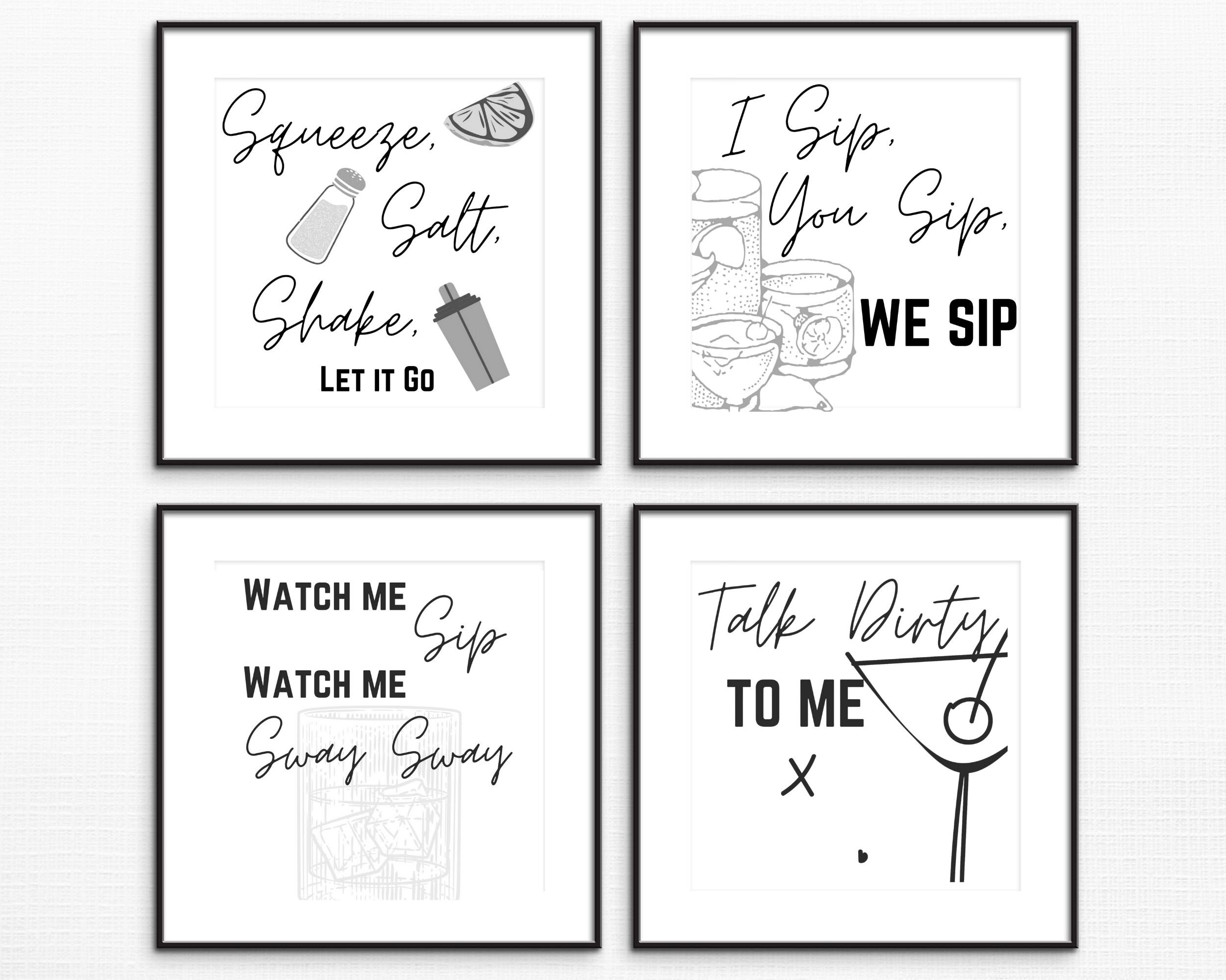 Bar Cart Prints Bar Sign Bar Printable Beverage Cart Print Etsy