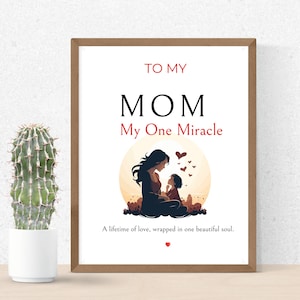 Mother’s Day card | From Daughter | Son | Mom gifts | Mom Birthday Card Instant Download | Printable | Happy Birthday To My Mom | Family gif