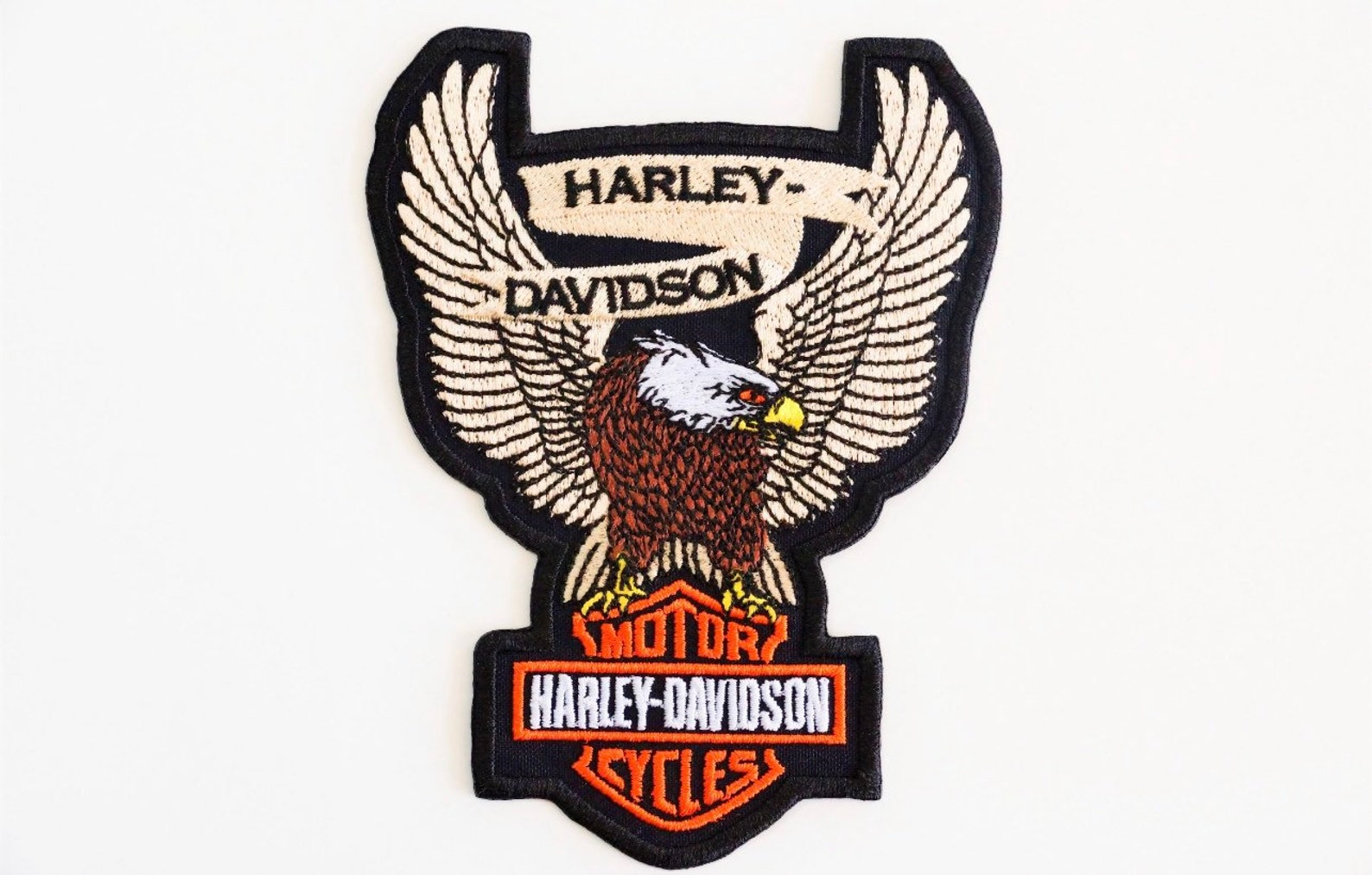 Harley Davidson Eagle Embroidered Patch Iron On | Etsy