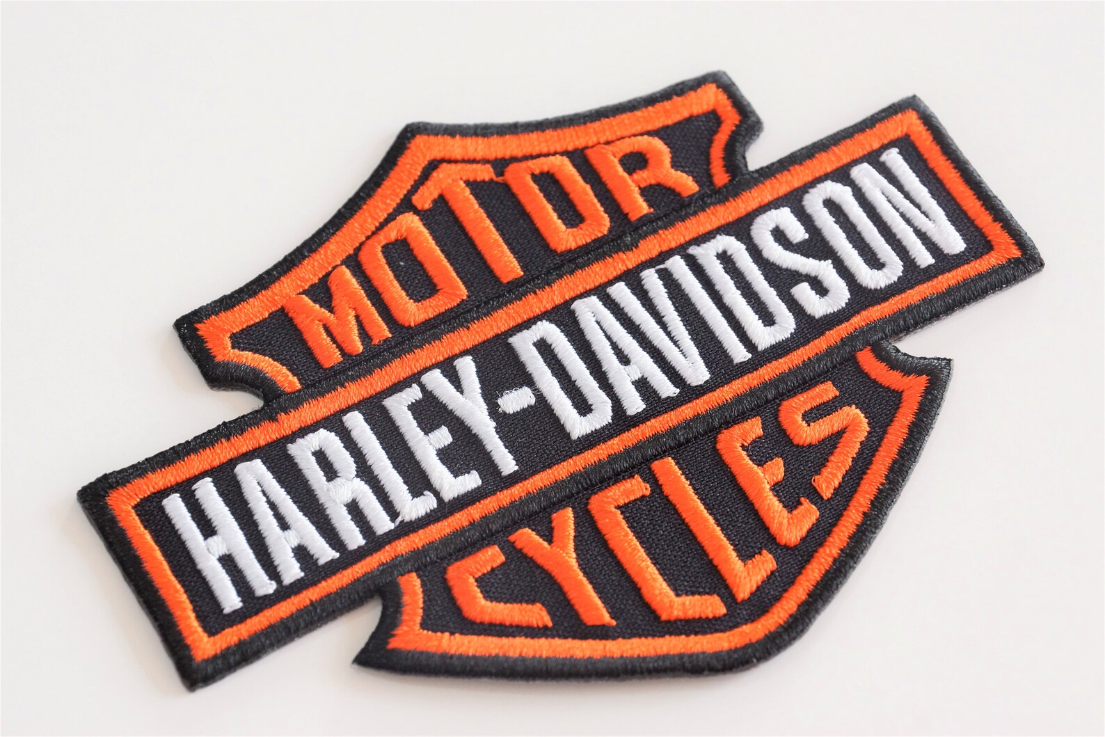 Harley Davidson Logo XL size Embroidered Patch Iron On Etsy