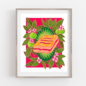 Guava Pastelito Art Print | Latin Cuban Foodie Decor
