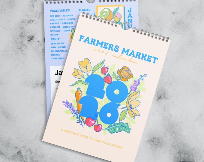 2026 Farmers Market Calendar | Seasonal Produce Guide