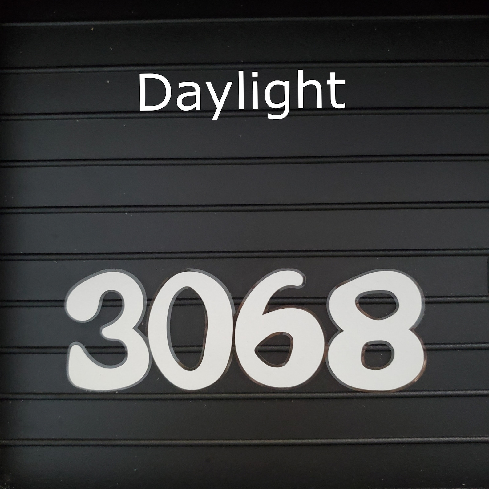 CUSTOM Light Reflective White Mailbox Number Decal Etsy