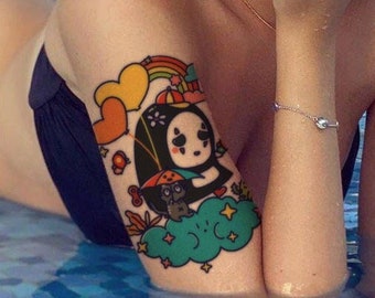 Cartoon Tattoos - Etsy Cartoon Tattoos - Etsy