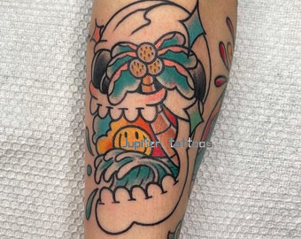 Cartoon tattoo - Etsy México Cartoon tattoo - Etsy México