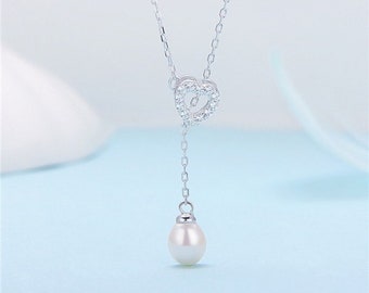 Sterling Silver Pearl Necklace