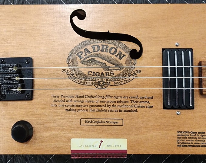 Hot Quad Rail Padron 3 String Cigar Box Guitar Etsy