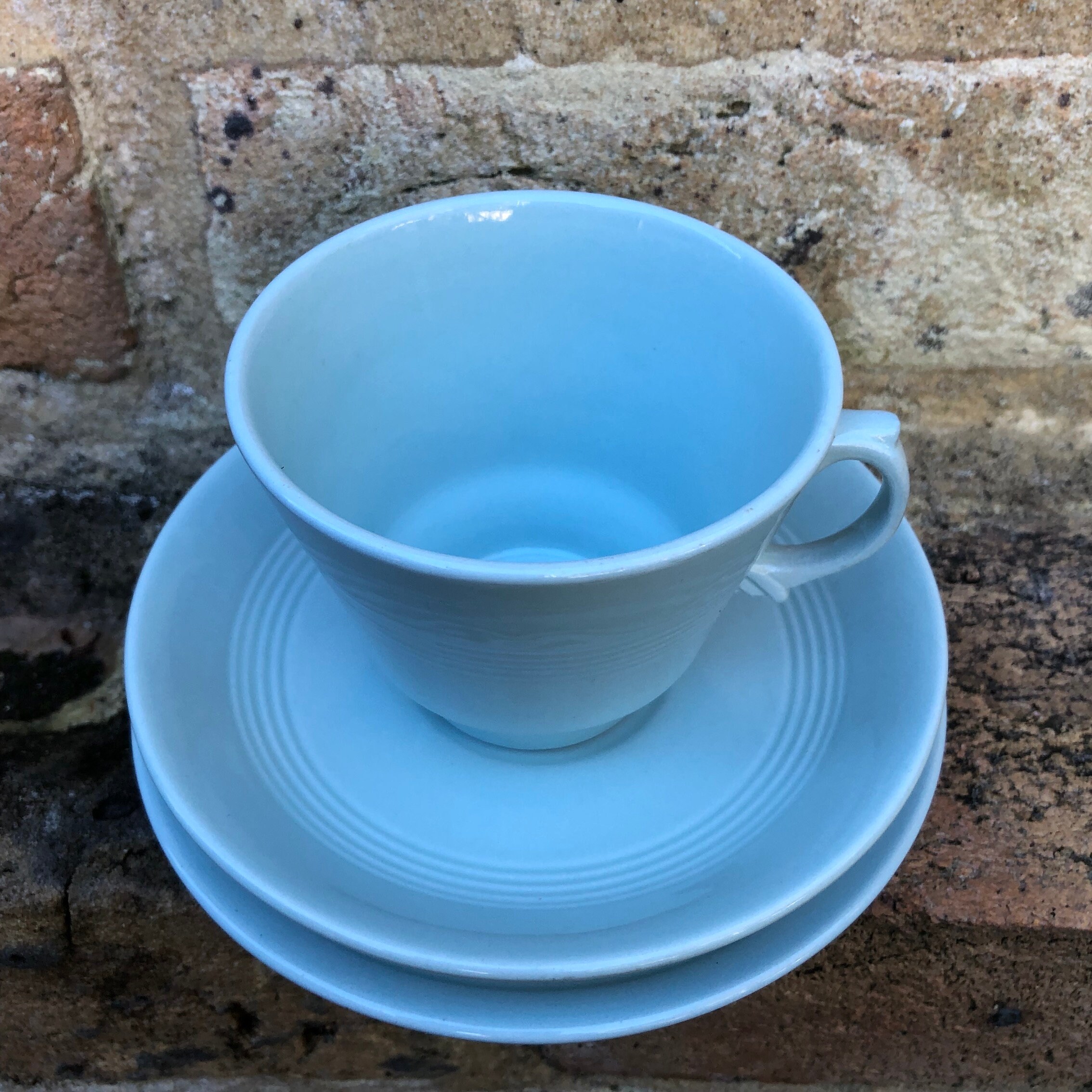 Woods Ware, England, Iris Tea Cup, Saucer and Side Plate