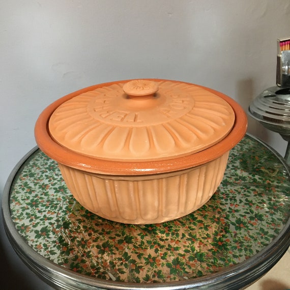 Vintage Terraco Terracotta Clay Roaster / Casserole / Baking Etsy