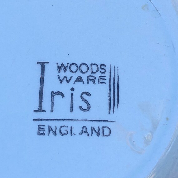 Woods Ware, England, Iris Tea Cup, Saucer and Side Plate