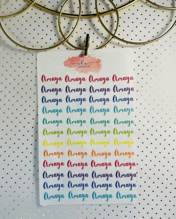 customized name stickers name stickers label stickers etsy