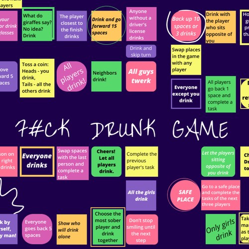 Drinking Games for Adults / Dice Game /just Print at Home - Etsy